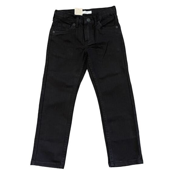 Levi's 511 Slim Black Stretch Denim Jeans NWT Boys Size 7 - Picture 2 of 4